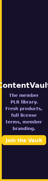 ContentVault - the member PLR library